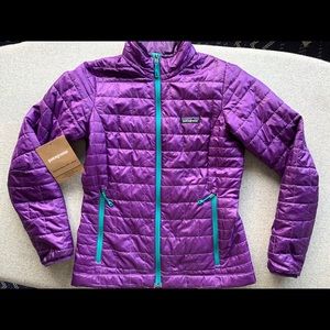 Patagonia nano puff jacket XXS purple like new!